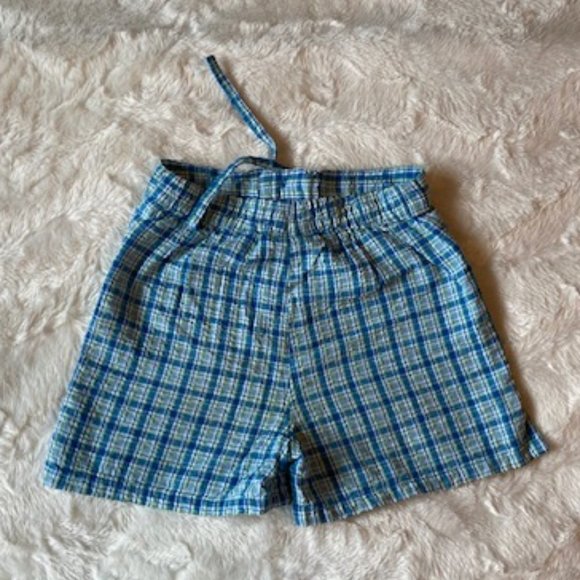 ☀️3/ $25 Girl’s Ragscals Blue Plaid Cotton Shorts Girls Size 5 - Picture 2 of 12
